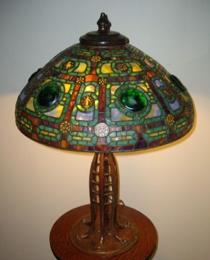 In the Style of Tiffany - Zodiac Table Lamp